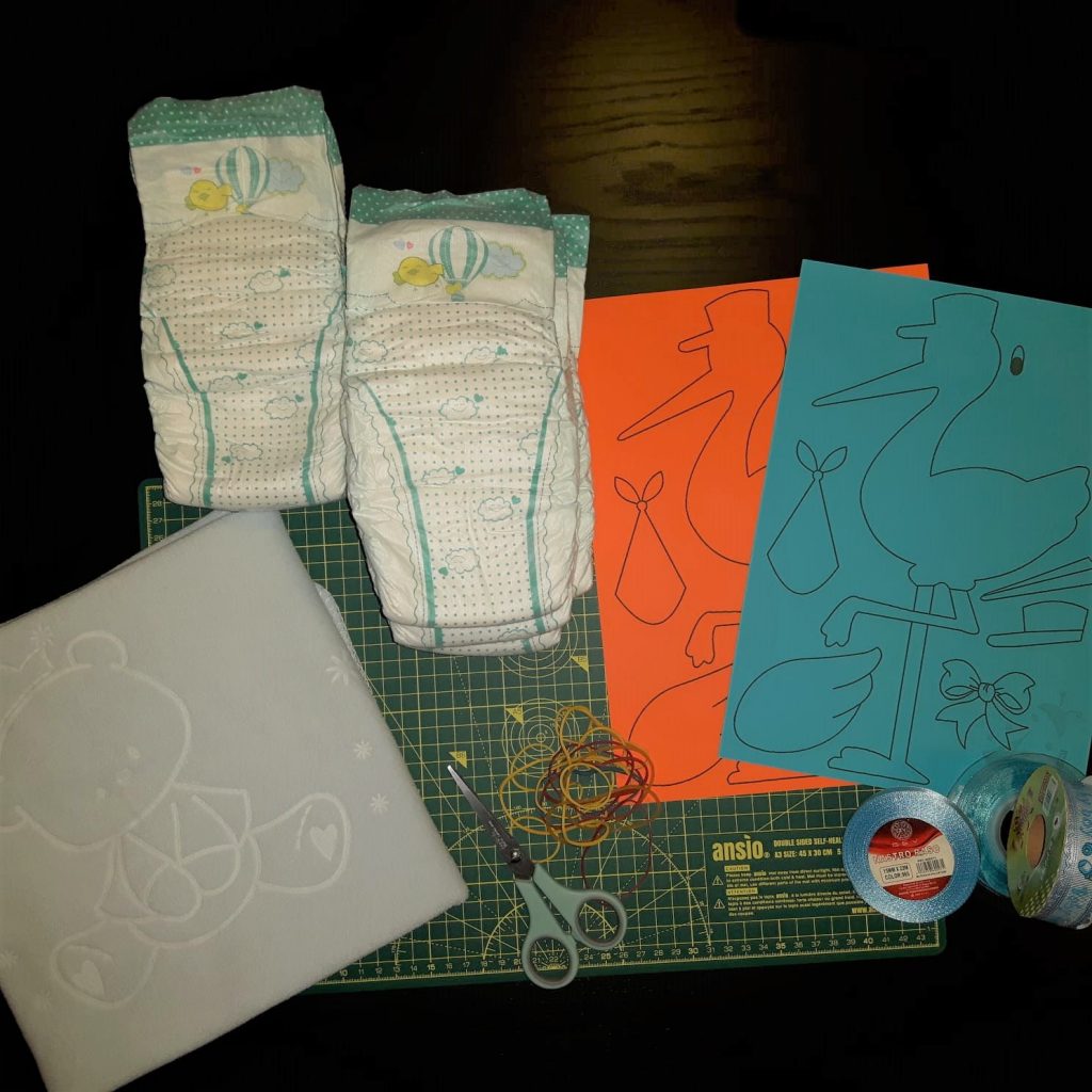 Torta di pannolini fagotto