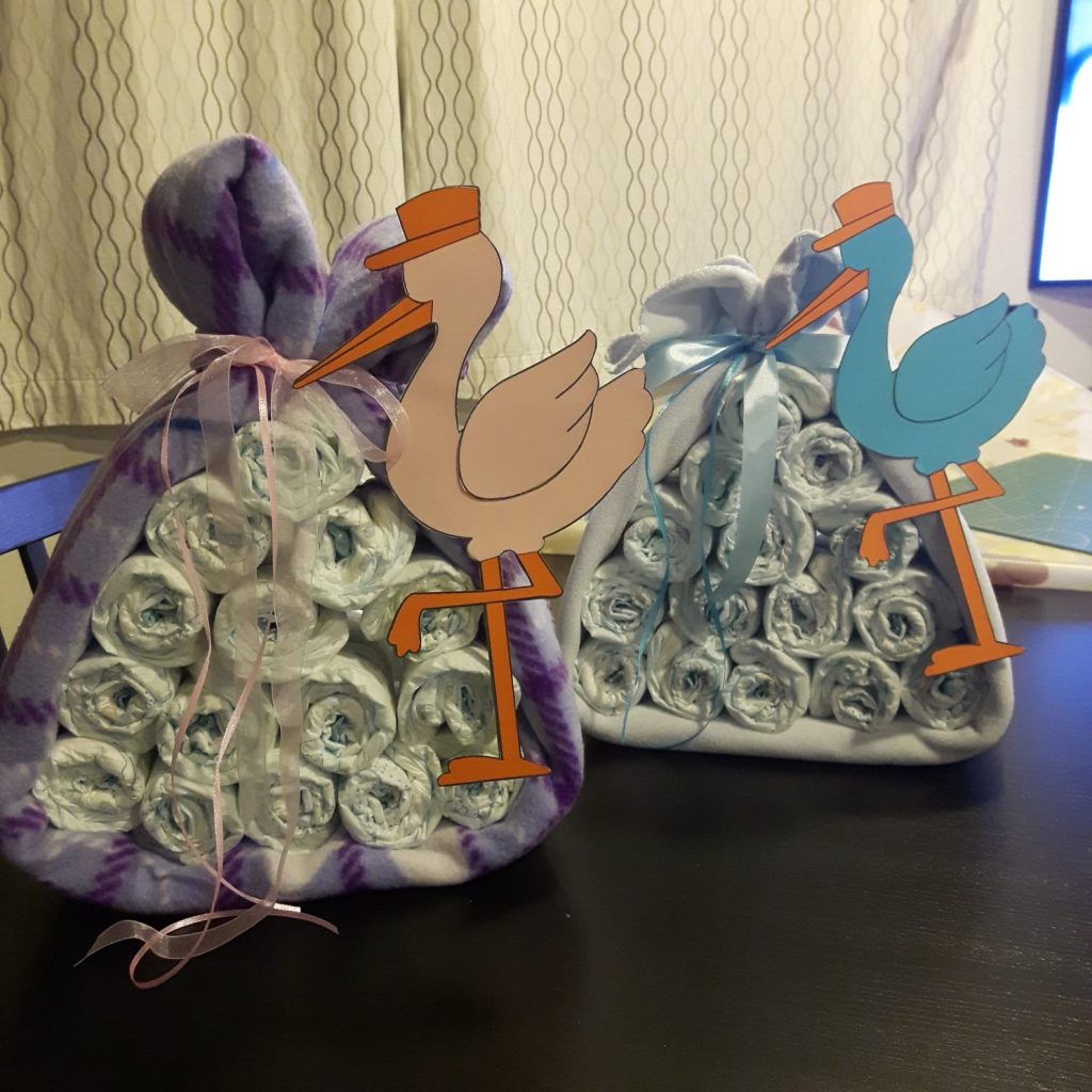 Torta di pannolini fagotto