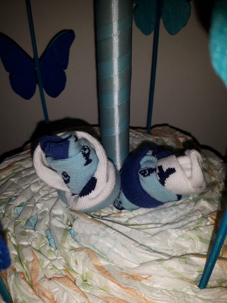 torta di pannolini carillon