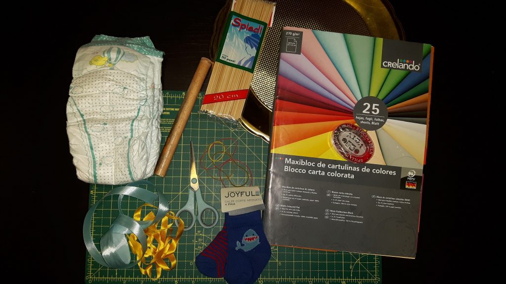 torta di pannolini carillon