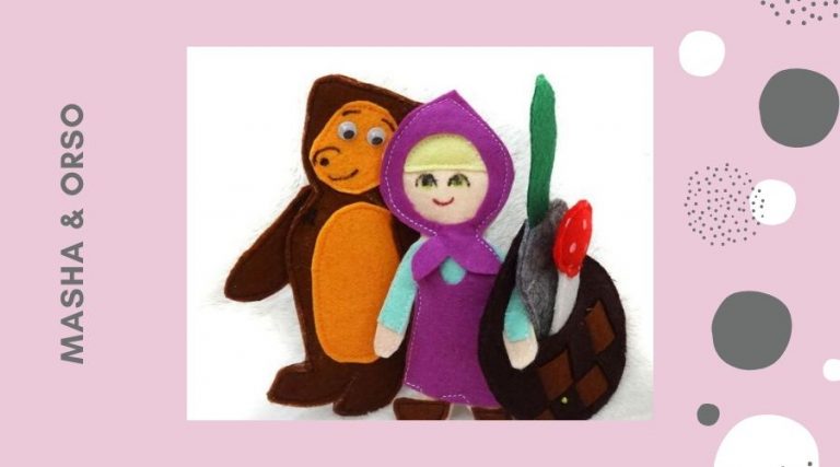masha e orso in pannolenci
