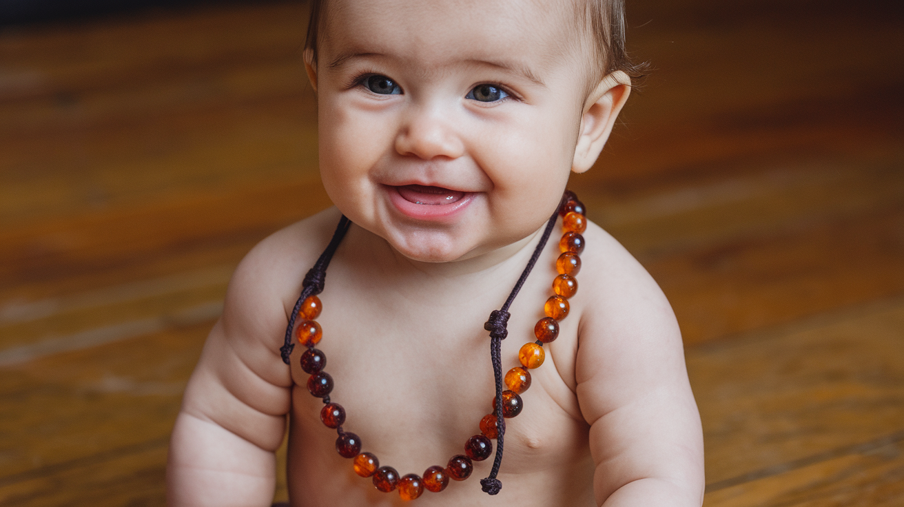 collana d'ambra benefici neonato