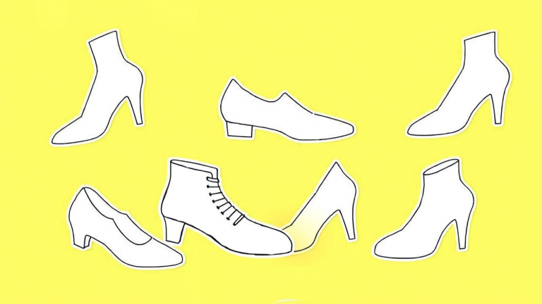 sagome di scarpe da ritagliare