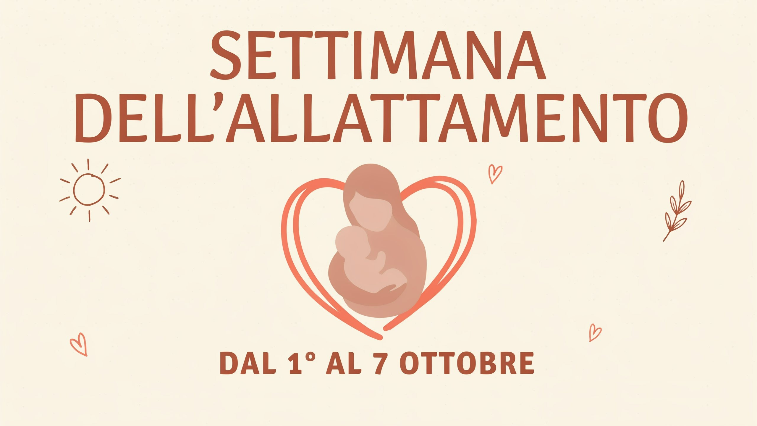 Locandina della Settimana mondiale per l’allattamento, dal 1° al 7 ottobre